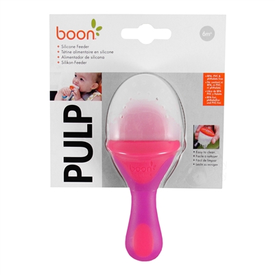 Boon Pulp Silicone Feeder Pink
